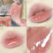 Water-Light Mirror Lip Glaze Glitter Lip Tint Long Lasting Moisturising Love Heart Shape Solid Lipstick Pen Lips Makeup Cosmetic