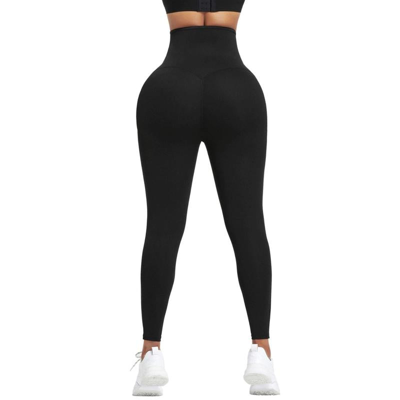 Leggings Tummy Control Sweatpants Blue Neoprene Leggings