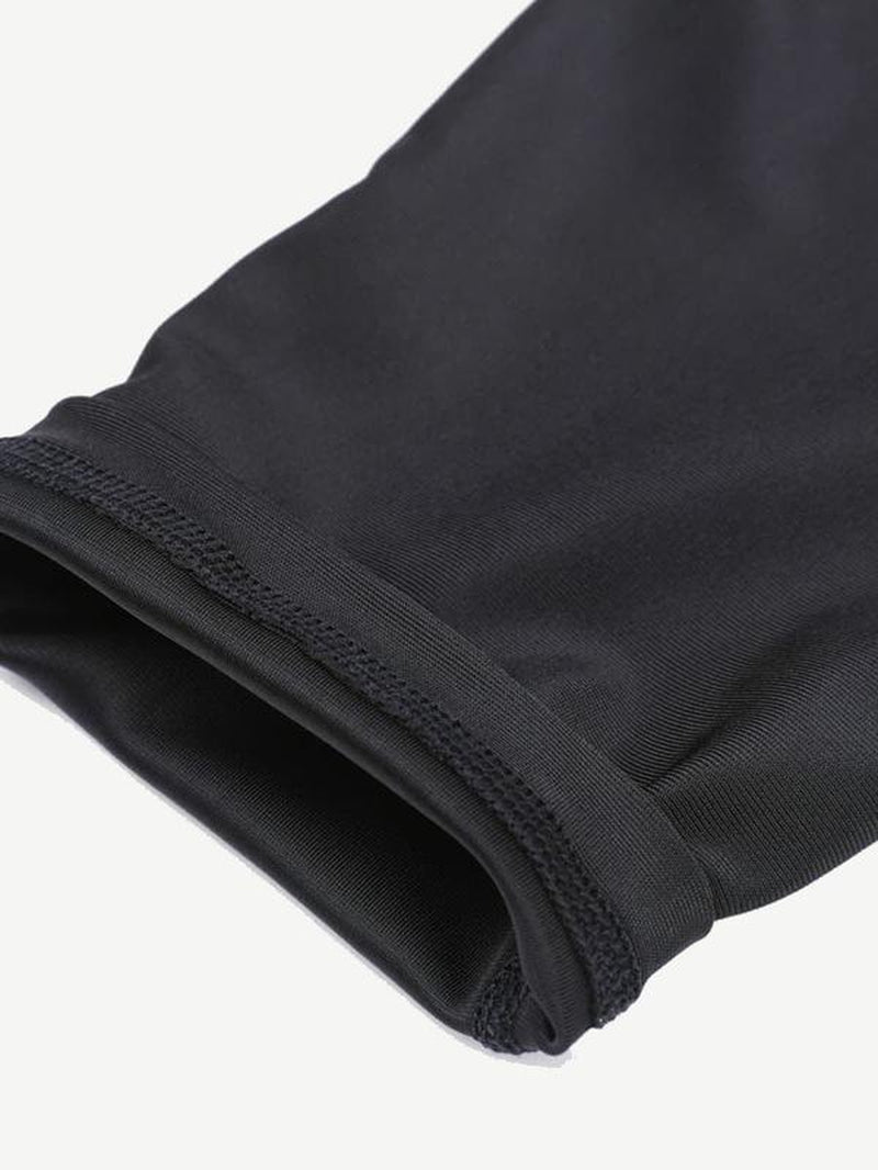 Leggings Tummy Control Sweatpants Blue Neoprene Leggings