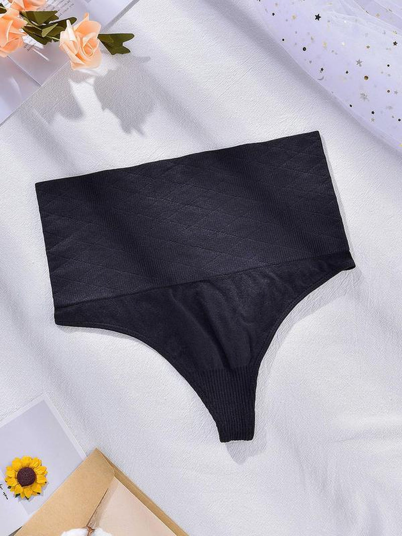 Women's Solid High Waist Shapewear Panty, Tummy Control Lifter Shapewear Bottom, Summer High Stretch Seamless Panties, Comfortable Sculpting Shapewear