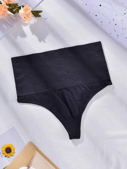 Women's Solid High Waist Shapewear Panty, Tummy Control Lifter Shapewear Bottom, Summer High Stretch Seamless Panties, Comfortable Sculpting Shapewear