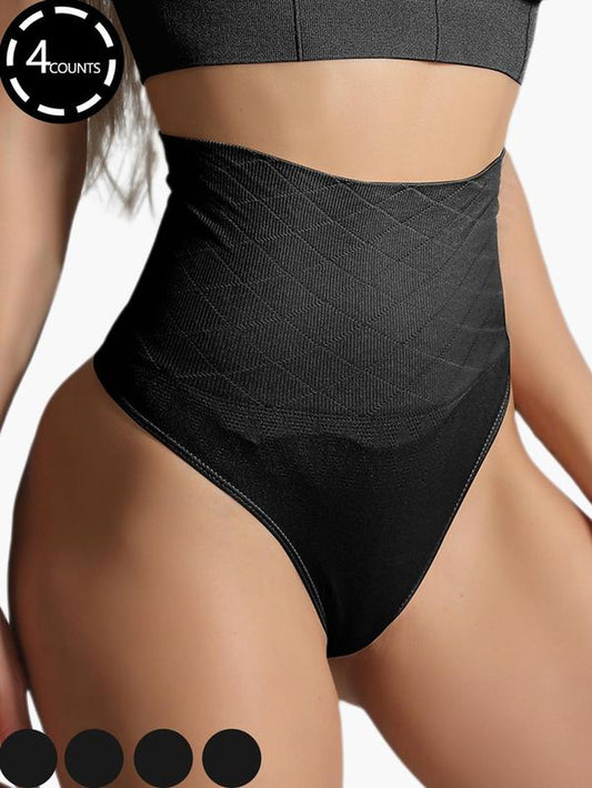 Women's Solid High Waist Shapewear Panty, Tummy Control Lifter Shapewear Bottom, Summer High Stretch Seamless Panties, Comfortable Sculpting Shapewear